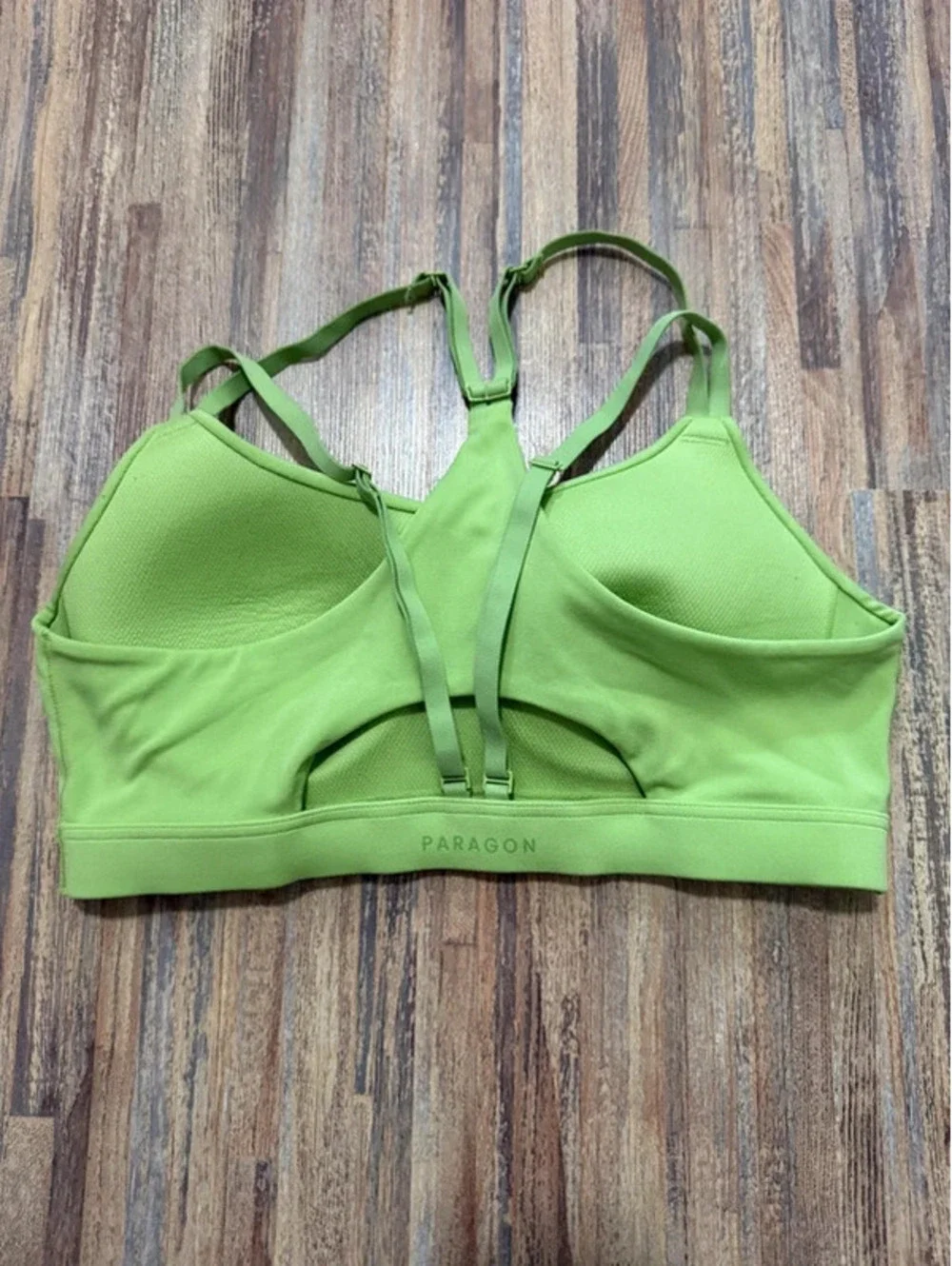 Paragon reluna sports bra size large lime green